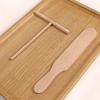 1 Set Pancake Spatula Non-stick Wooden Crepe Spreader Durable Convenient Pancake Tool for Home Kitchen