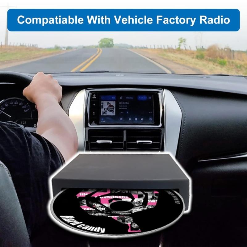 Car Radio DVD Player Disk Box External Stereo Interface USB Connection Laptop Navigation Multimedia MP5 Player Universal