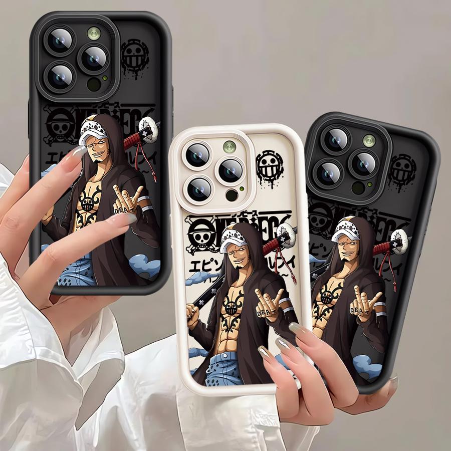 Мягкий чехол для iPhone 15Pro 13Pro 11 14+ 12 13 16 Pro Max 15 Plus 14 16e 16+ One Piece Law