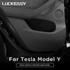 LUCKEASY Is Suitable For Tesla Model Y 2023 Door Armrest Box Side Instrument Anti-Kick Pad Protective Film Car Anti-Dirty Pad