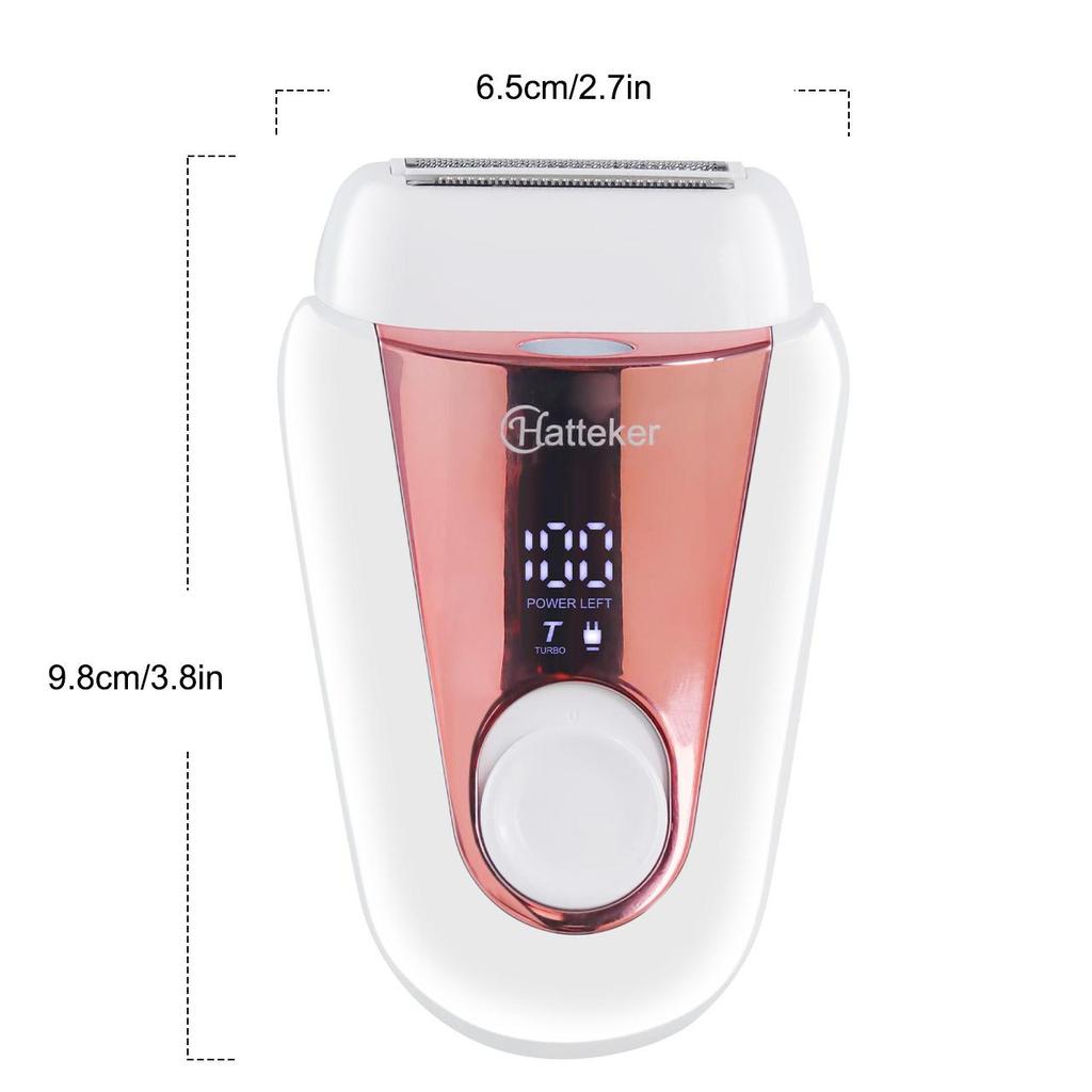 Hatteker Эпилятор Устройство для удаления волосЭлектрический эпилятор для женщинРуки, ногиПодмышки, бикиниБритва, триммер для удаления волос