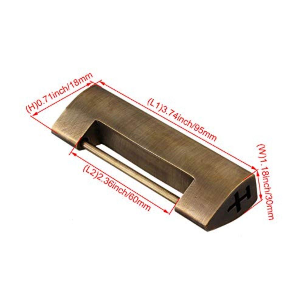 С кодовым замком Изысканный латунный старинный китайский замок для двери, шкафа, шкатулки для драгоценностей, подарочной коробки