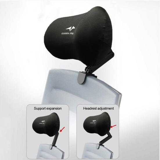 Chair Headrest Universal Ergonomic Office Chair Head Pillow Adjustable Support Cushion for Work Home School