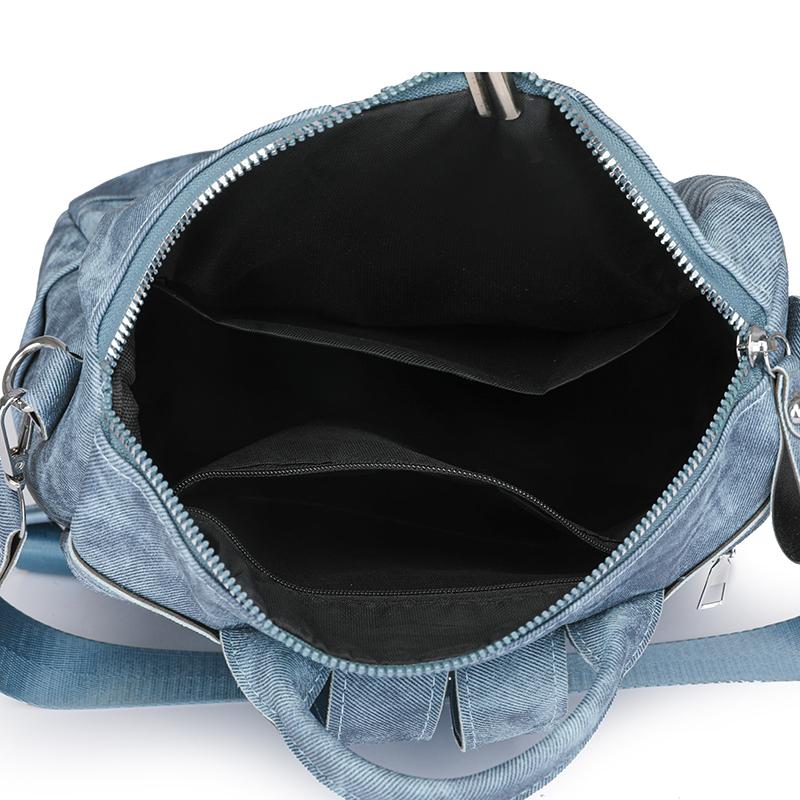 Рюкзак для пригородных поездок, женская сумка с двойной молнией, многофункциональная дорожная сумка через плечо