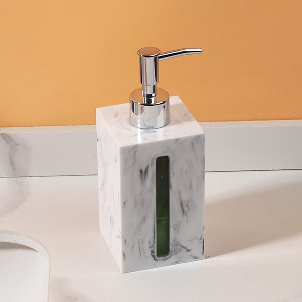 Imitation Marble Refillable Liquid Hand Soap Jar Light Luxury Lotion Bottlle Bathroom Accessories