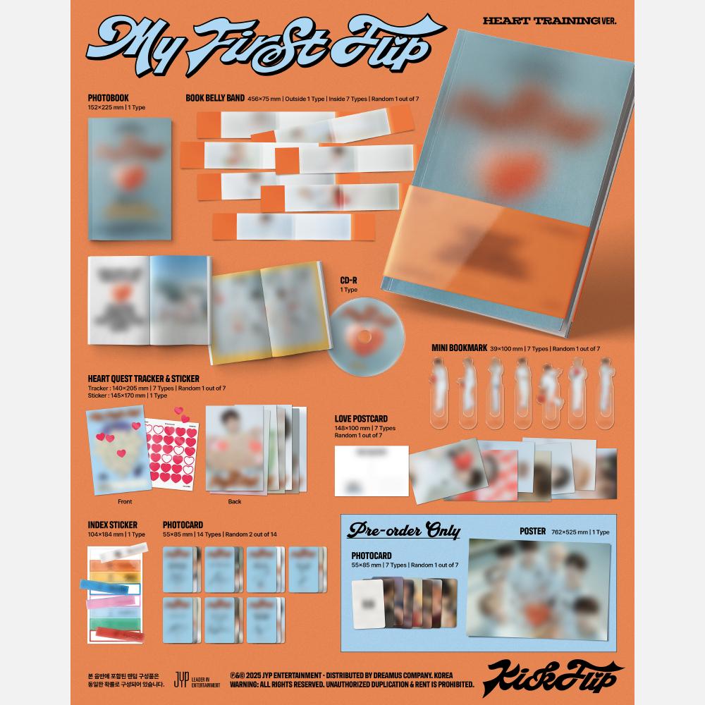 Pre-order KickFlip The 3rd Mini Album My First Flip Standard Ver. & SHOP POB