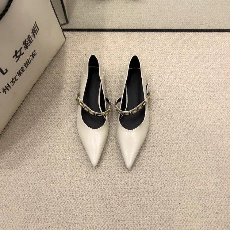 Французский стиль маленькие ароматные туфли на низком каблуке с острым носком женские 2024 весна и осень новые поздний вечерний бриз нежные туфли Мэри Джейн женские туфли