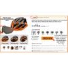PEMILA 2024 New Ultralight Cycling Helmet Cycling Safety Cap MTB Bicycle Helmet For Women Men Racing Equipment Bike Helmet Visor