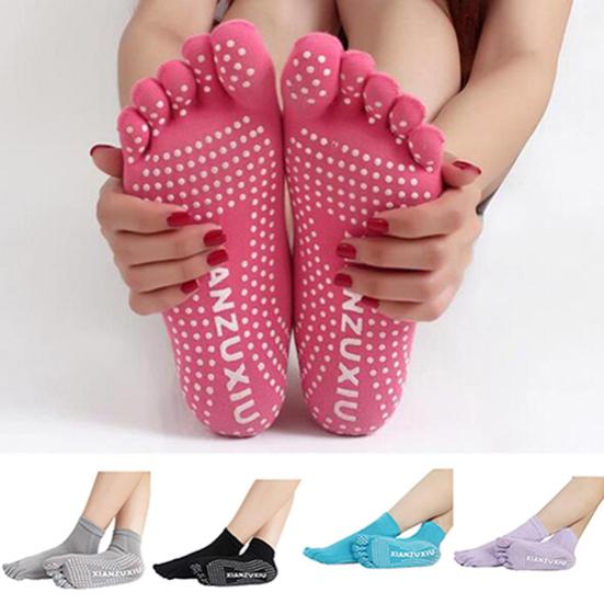 Women 5 Toes Yoga Gym Dance Sport Exercise Non Slip Massage Fitness Warm Socks