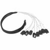 MCIO 8i to 8xSATA3.0 Cable 19.7 Inch Silver Plated OFC PCIE 5.0 MCIO 8i 74 Pin High Speed Server Data Transmission
