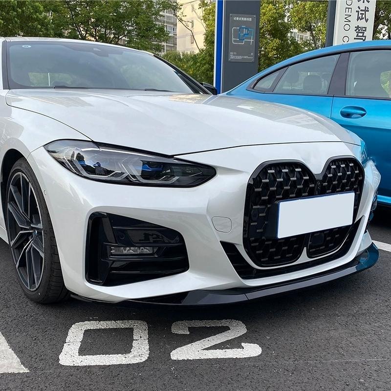 Car Front Bumper Spoiler Lip For BMW 4 Series Coupe M-Performance G22 G23 G26 2020-2024 Car Diffuser Body Kit Spoiler