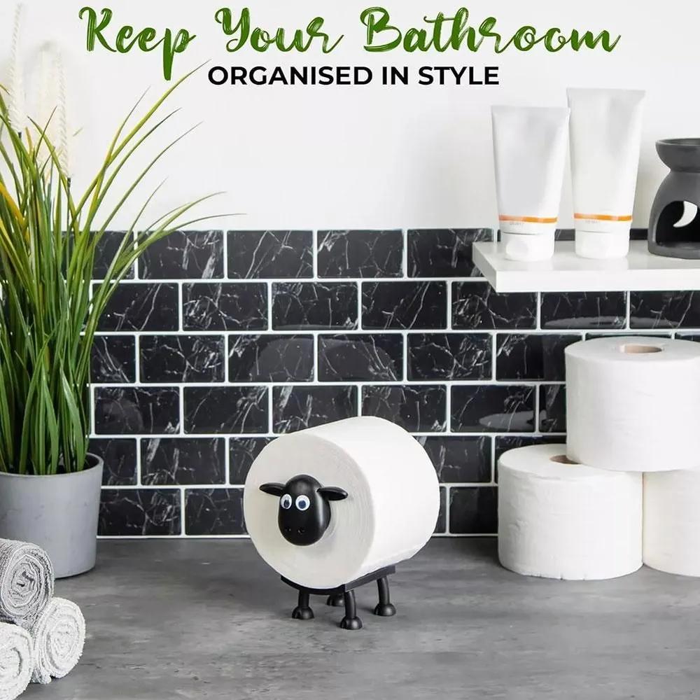 Милый держатель для туалетной бумаги в форме овечки, Юмористический держатель для туалетной бумаги для украшения ванной комнаты