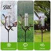 Simple Installation Rain Gauge Outdoor Metal with Stake, 7 Inch Tube Water Measurement Device Measuring Gauge, Decorative Branch Measure Tool