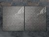 Glass protective plate for the stove 2x45x52 Pattern