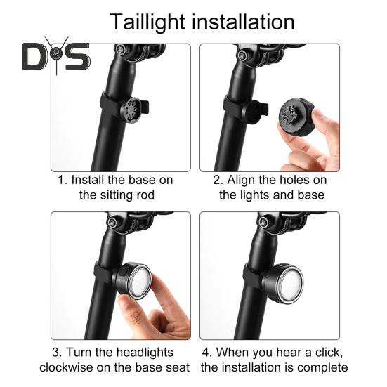 Задний фонарь для велосипеда, 3 режима, регулируемый, легкий, перезаряжаемый, круглый светодиодный задний фонарь для горного велосипеда, шоссейного, ночного катания, предупреждающая лампа безопасности