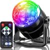7 Colors Strobe Light Sound Activated Stage with Remote Control Disco Ball Lamps for Home Room Party Kids Wedding Bar