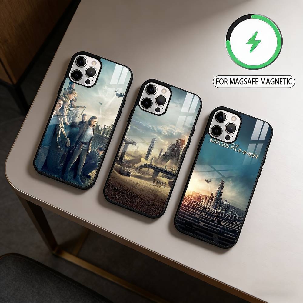 Чехол для телефона M-Maze R-Runner Для iPhone17,16,15,14,13,12,11 Plus,Pro Max Магнитный Для Magsafe Беспроводной Зарядки