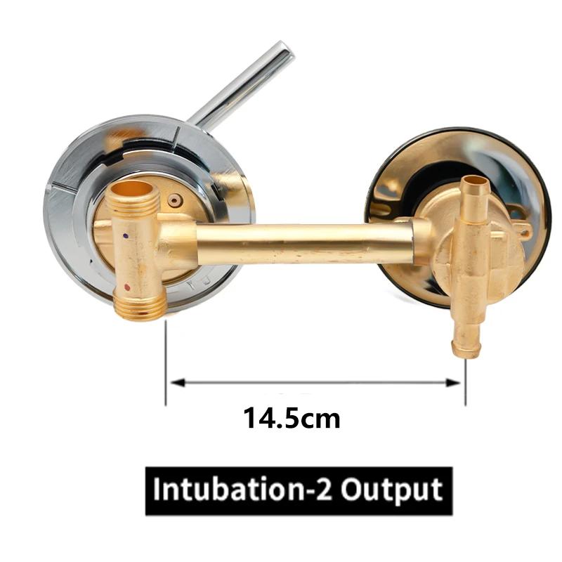 2/3/4/5 Output Hole Distance 10cm/ 12.5cm Brass Shower Room Faucet Bathroom Intubation Mixer Diverter For Shower Cabin Mixer
