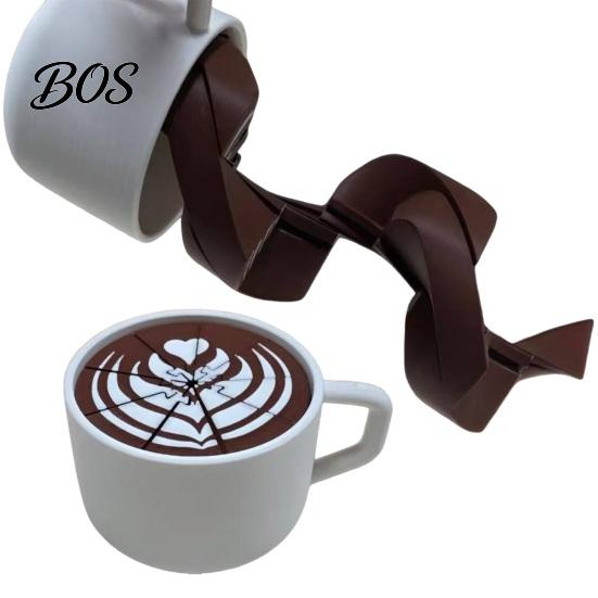 Realistic Coffee Spill Decoration 3D-Printed Cup Fidget, Desk Spiral Stress Relief Sensory Prank Toy Toy, Gift for Adults Office Home Lovers,