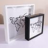 1PC Souvenirs Photo Frames Map Box Adventure Archive Boxes Adventure File Box Money Box For Postcards Ticket Organizer Travel