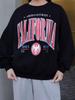 2024 Autumn/Winter Women's Trendy Loose Printed Round Neck Sweatshirt