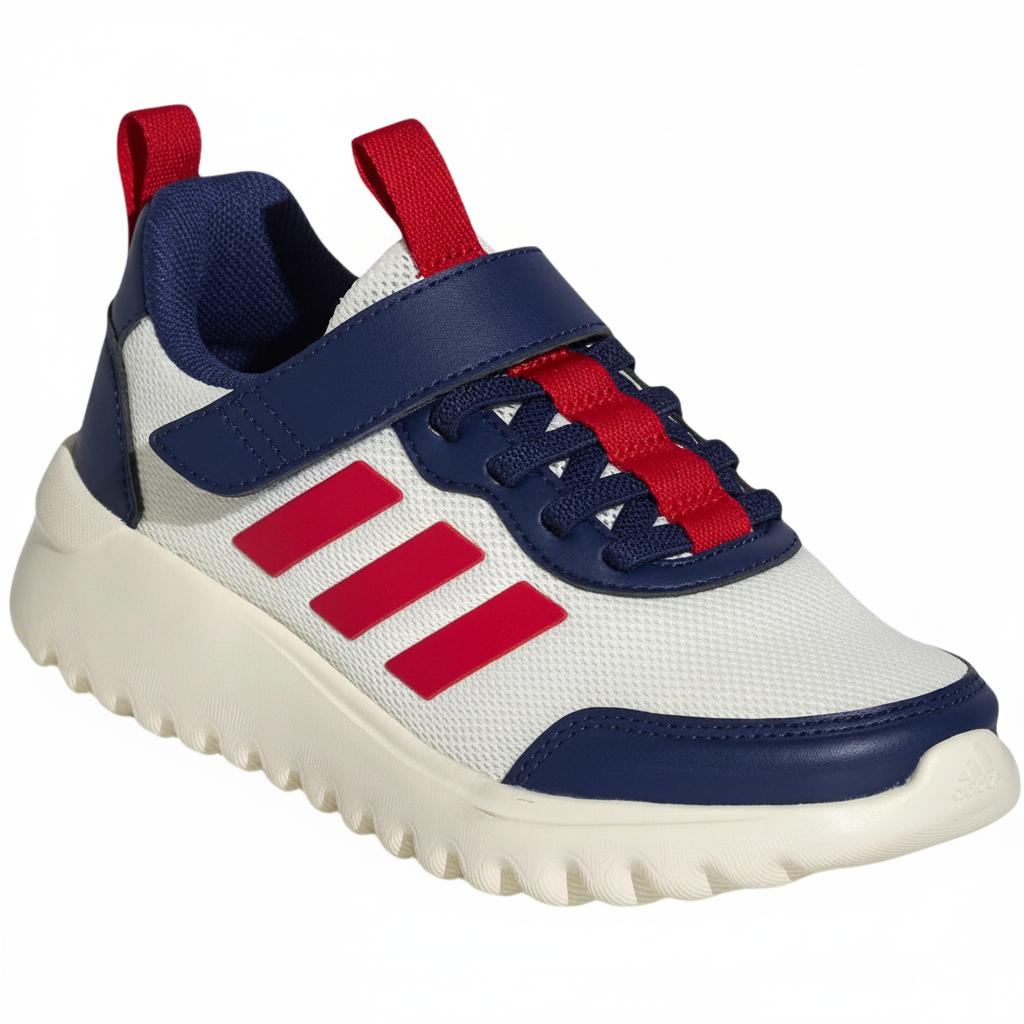 adidas Playflow El K Удобные Универсальные Низкие Повседневные Кроссовки Детские Белый Синий KJ0771