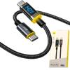 Кабель AOHI 140 Вт USB C - USB C со светодиодным дисплеем, дисплей PD 140 Вт, быстрая зарядка, прочный нейлоновый алюминиевый разъем, передача данных, совместим с MacBook