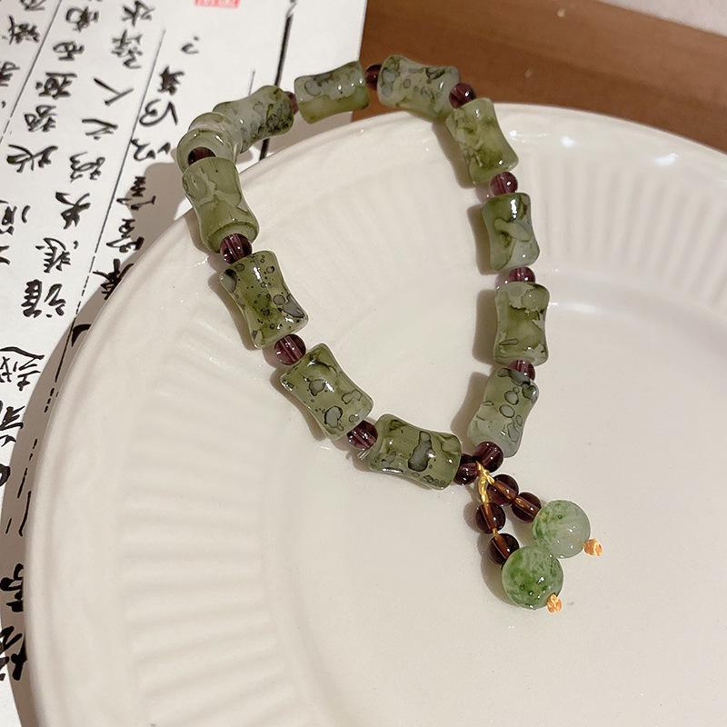 Natural Stone Bracelets Sweet Dopamine Pearl Baroque Bracelets Simple Collarbone Chain Fashionable Temperament Accessory