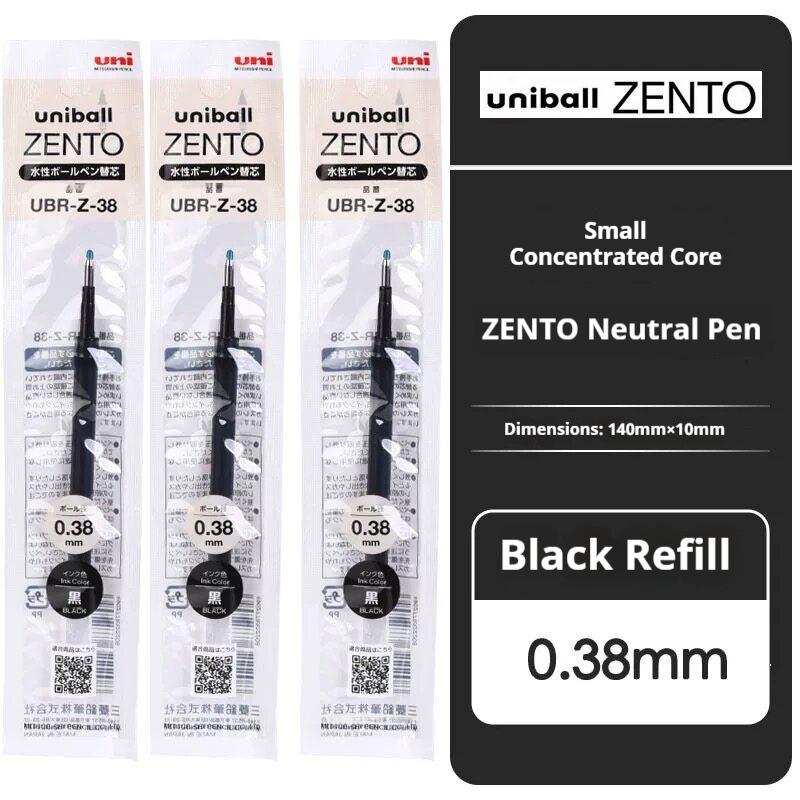 Гелевая ручка Uni Uniball ZENTO 0,38/0,5/0,7 мм Мраморный Экологичный Перерабатываемый Корпус Быстросохнущие Чернила Устойчивые к Смазыванию Японские Канцелярские Товары