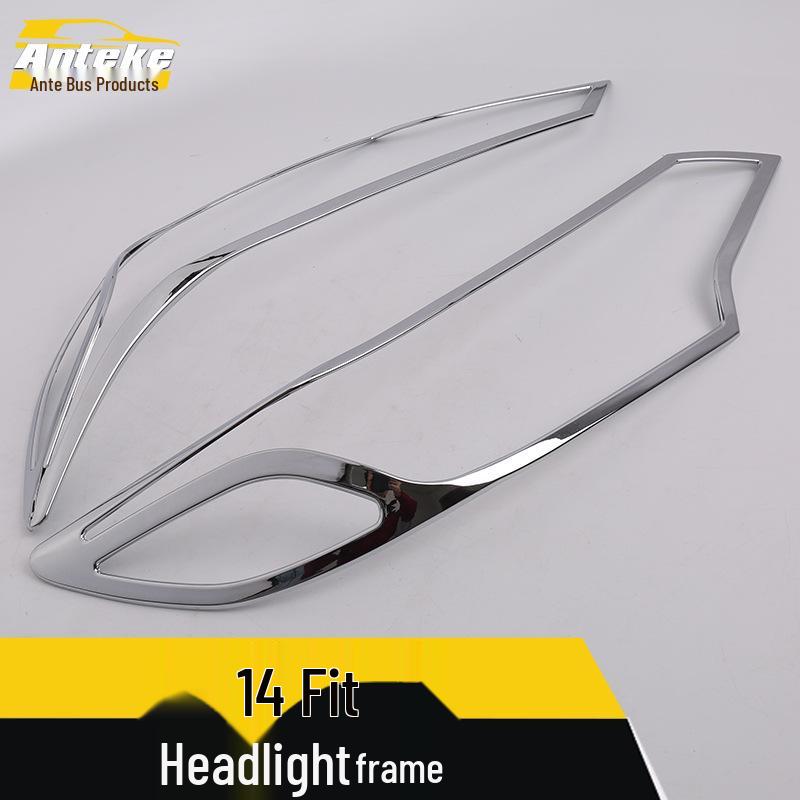 Fits 14 Models: Electroplated Headlight Frame Cover, Decorative Sticker for Fit Car Accessories