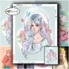 Алмазная картина, полная дрель, квадратная аниме девушка, Алмазная вышивка крестиком, портретная мозаика, кухонная рукоделие, домашний декор
