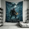 Tamriel Wall Hanging Printed Fabric Blanket Decorative Tapestries for Bedroom Living Room Home Decor
