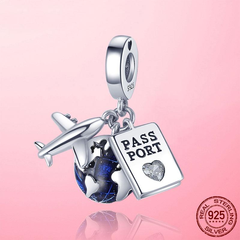 Новые туфли на высоком каблуке с красной эмалью 925 пробы, подвески-подвески, подходят для браслета, ожерелья, оригинальное изготовление ювелирных изделий