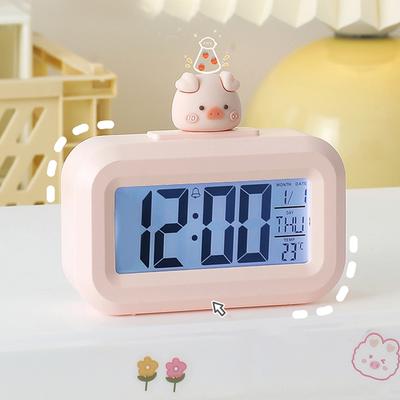 Мини светодиодный цифровой будильник Kawaii Animal Настольные часы Электронные прикроватные часы Украшения для дома и спальни despertador