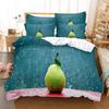 3D летнее тропическое фруктовое пододеяльник с наволочкой King Full Size Queen Double Bed Чехол для одеяла Постельное белье Single Twin Комплекты постельного белья