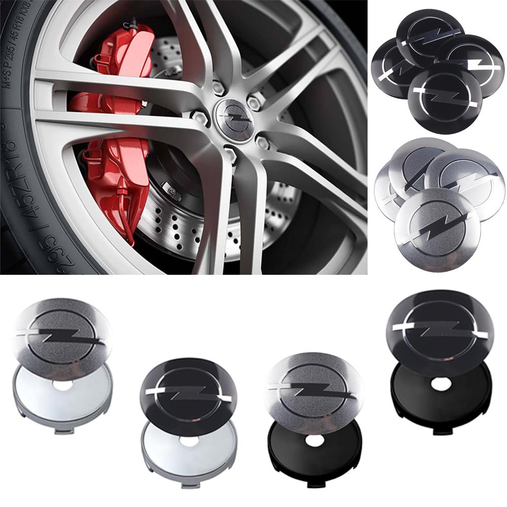 4Pcs 56/60mm Car Wheel Center Hub Badge Stickers Covers Auto Accessories For Opel Astra Insignia Vectra Zafira B Antara Corsa