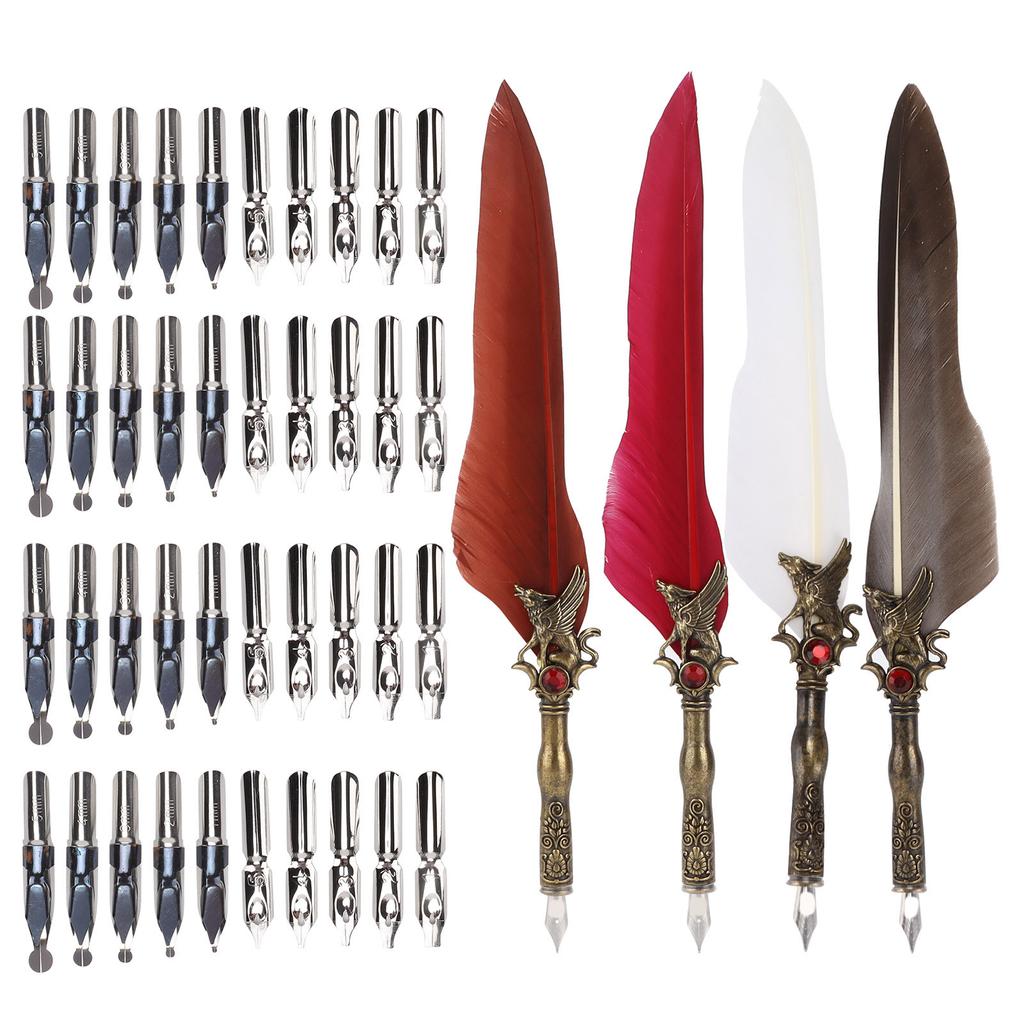 Ручка Craft Ретро Резной Карандаш Из Нержавеющей Стали Для Украшения Подарочного Стола