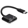 3.5mm Earphone Jack USB C Charging Adapter Type C To 3.5 Mm Earphone Adapter Type-C Audio Splitter