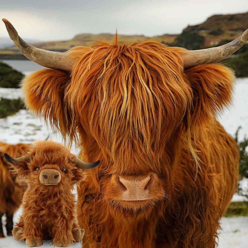 Highland Cow Soft Toy Living Nature Teddy Plush Cute Cuddly Toys Kids