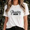 Poodles Mom T-Shirt, Cute Poodle Lover Tee, Stylish Dog Mom Apparel, Unique Gift for Pet Owners, Graphic Dog Lover Shirt, Gift for Mum