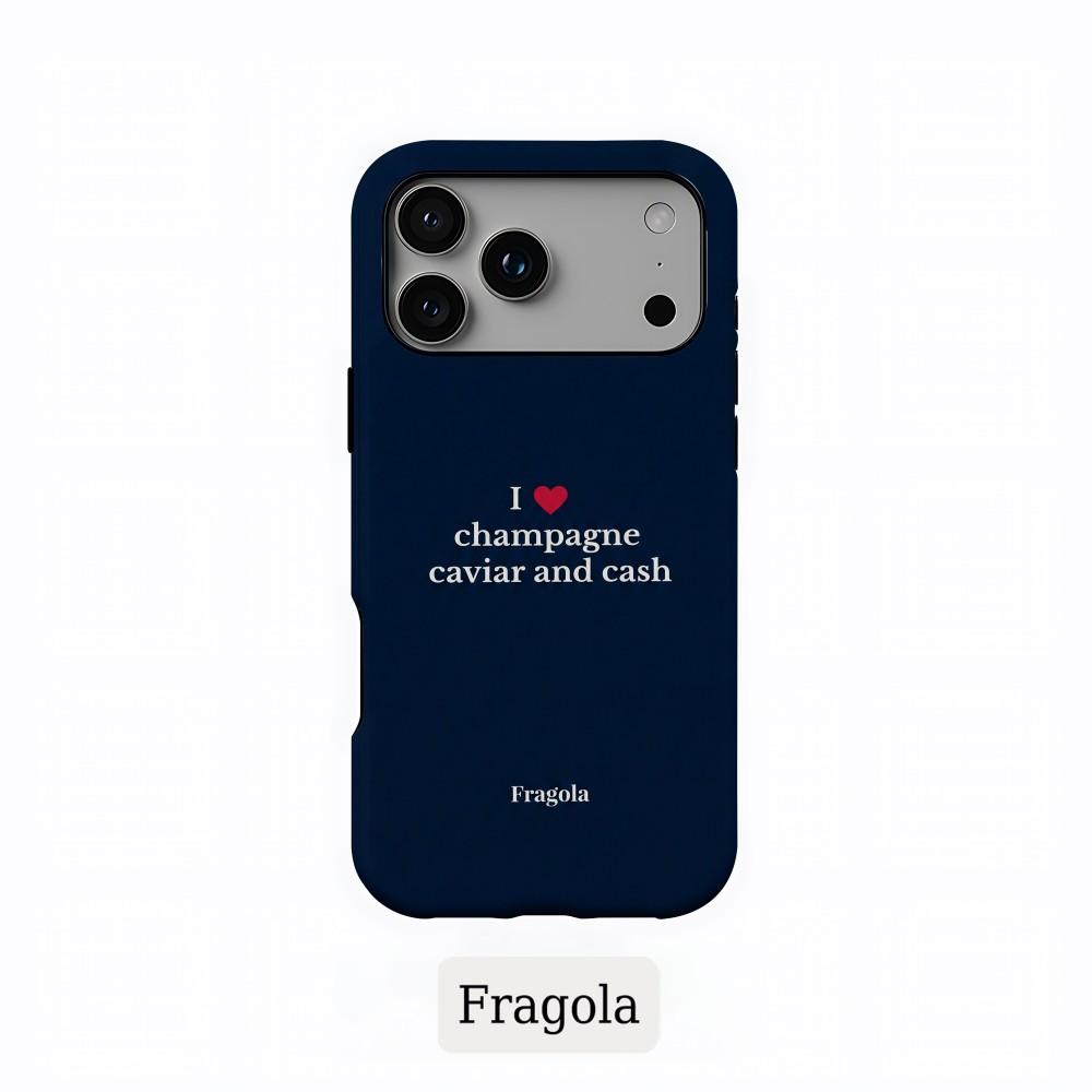 Роскошный персональный чехол Clmj Fragola с текстом для Samsung Galaxy S20 S23 S24 S25 FE Plus Ultra 4G 5G Двухслойная задняя крышка