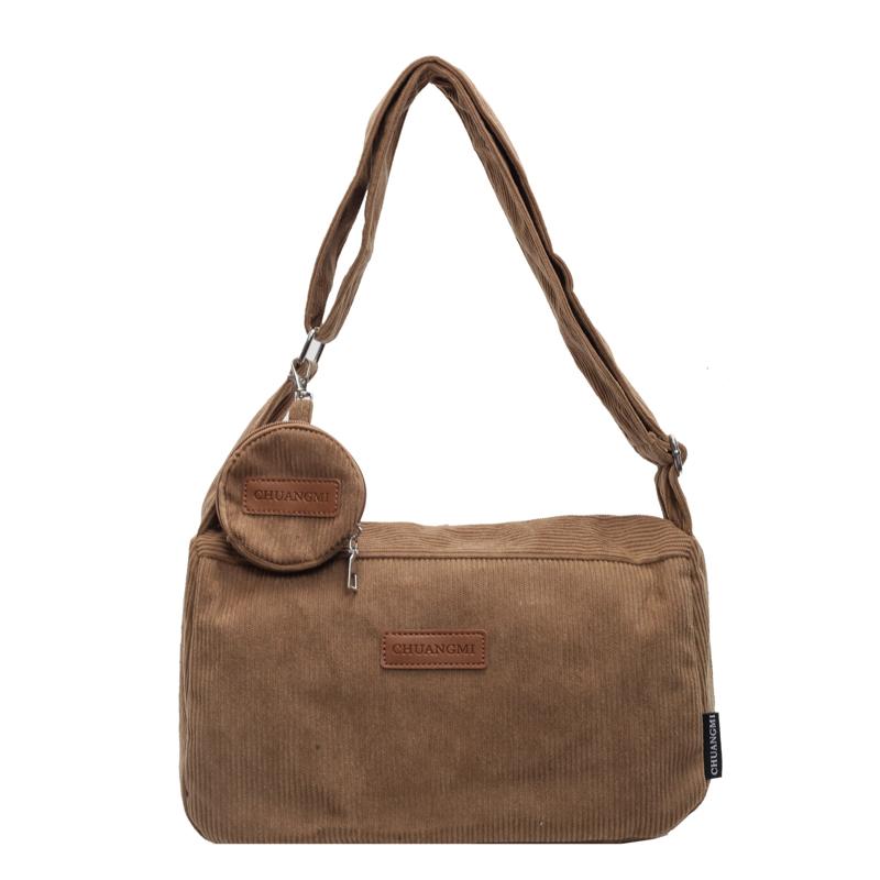 Вельветовая сумка женская сумка большая вместимость сумка через плечо