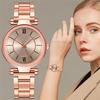 Casual Ladies Quartz Stainless Steel Band Strap Watch Analog Wrist Watch