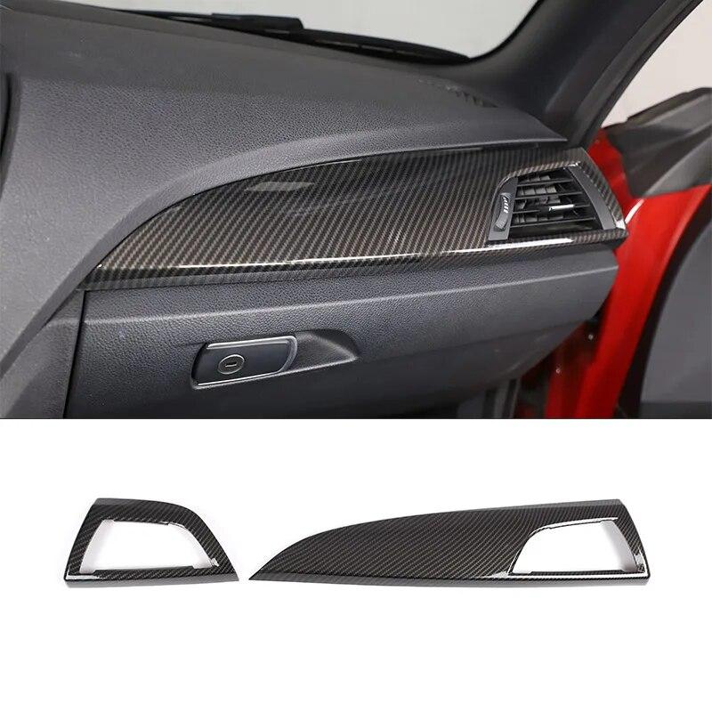 ABS углеродное волокно, автомобильный центр управления, украшение интерьера, наклейка для BMW 1 2 серии F20 F21 F22 F23 2012-2018, автомобильные аксессуары