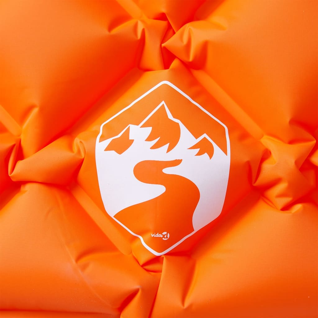 Inflatable Sleeping Pad with Pillow Orange