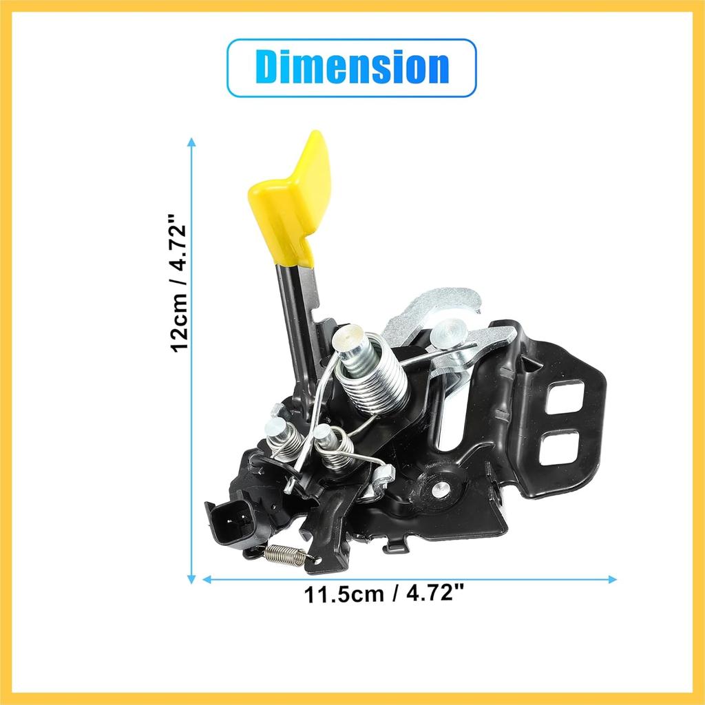 FR3Z-16700-B FR3Z16700B Car Engine Hood Latch Lock for Ford for Mustang 2015 2016 2017 2018 2019 Hood Latch Assembly Replaces FR3Z-16700-A FR3Z16700A