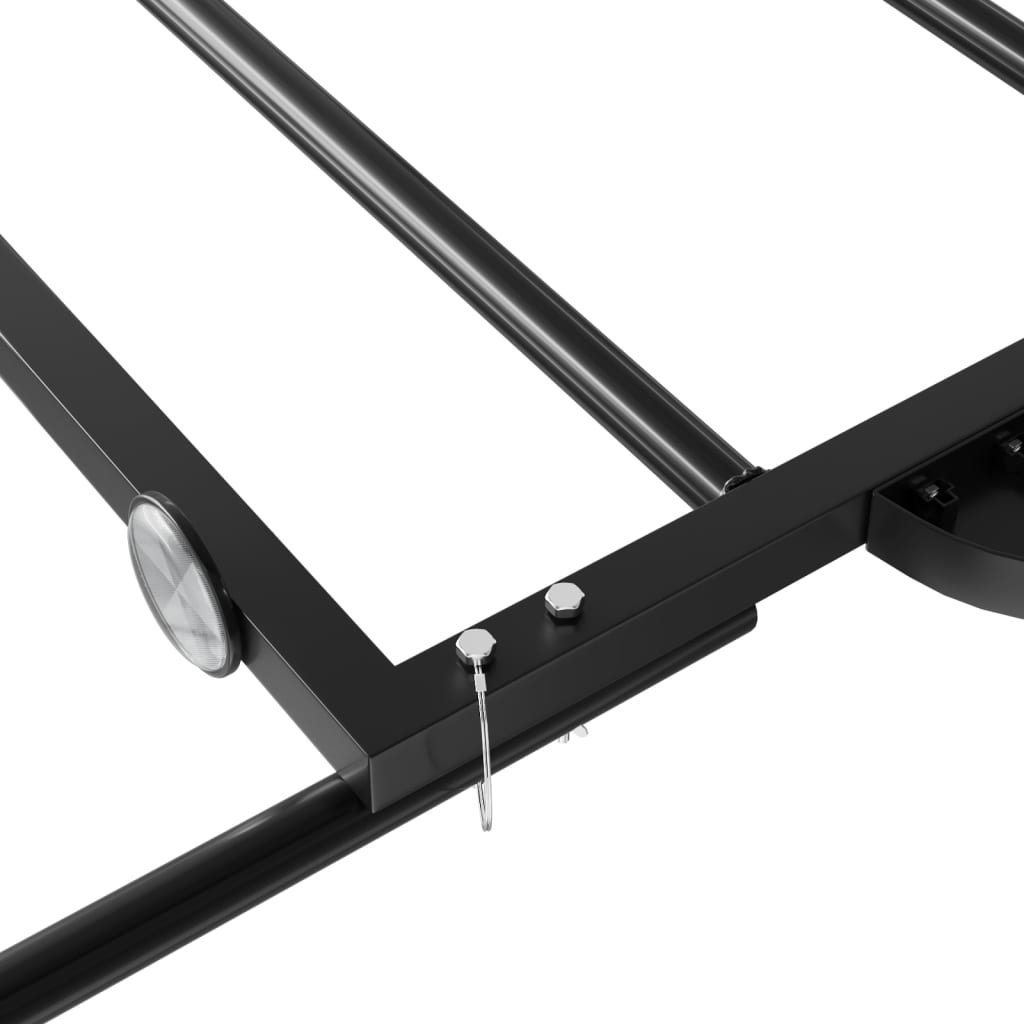 Bicycle Trailer Black 122 x 53 x 28 cm Iron