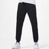 Li-Ning Pure Color Elastic Waist Cuffed Eco-Friendly Ice Silk Comfort Casual Pants Men Bottoms Black AKLT287-1