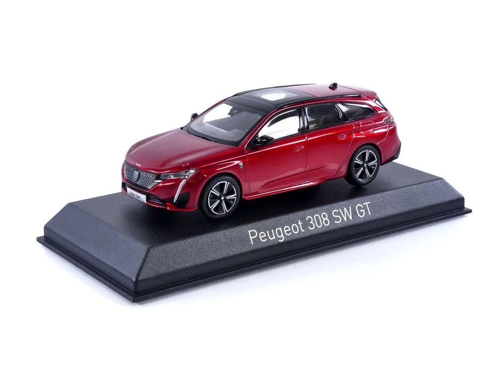 Norev Scale Peugeot 308 SW GT 2021 Elixir Red Finished Product 1/43
