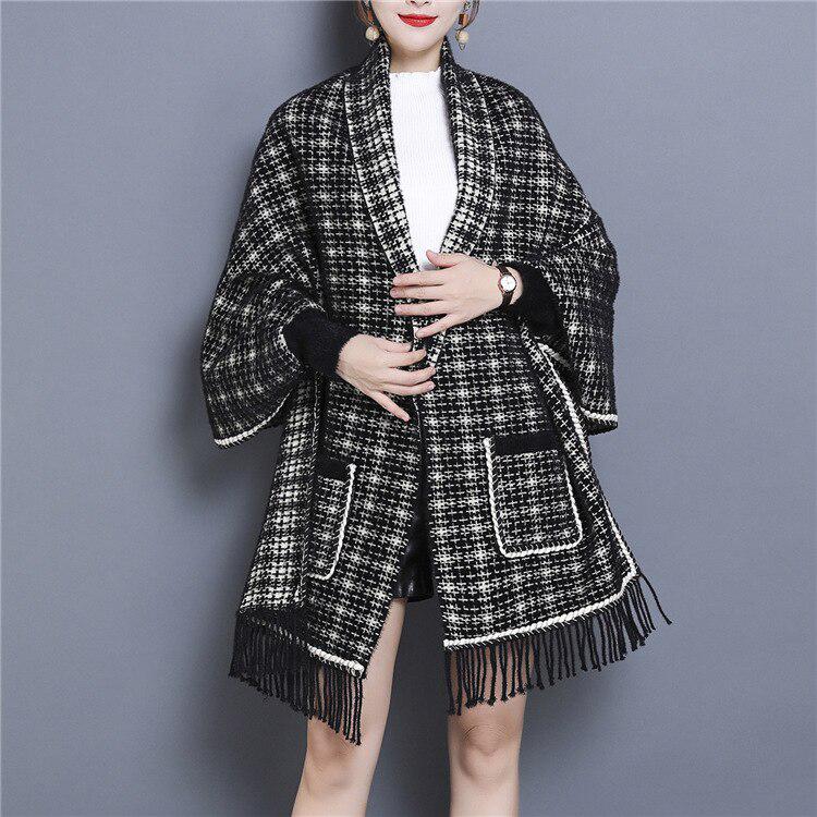 Кардиганы женские элегантные в зимнем стиле винтажный джемпер женский вязаный кардиган